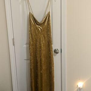 Velvet maxi dress